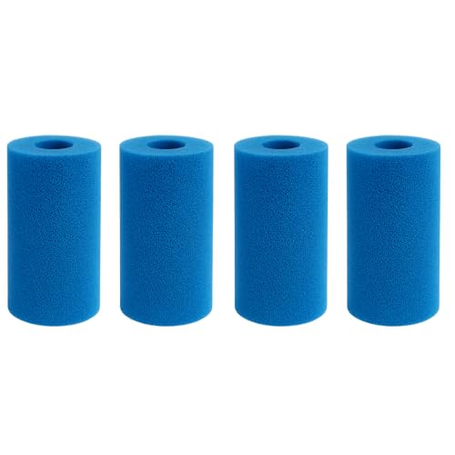 SINEA - Lot de 4 filtres Piscine en Mousse, Lavable, fabriqué en Europe, Compatible avec Toutes piscines, Filtration optimale
