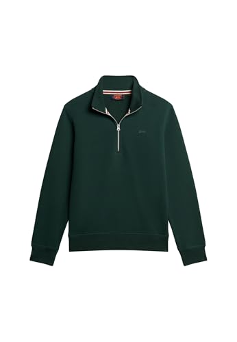 Sweatshirt demi-zip Superdry homme pour le week-end, maillot de sport décontracté et chaud