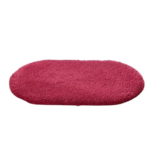 �k�� ���փ}�b�g ���� ���O ���r���O���[���A�x�b�h���[���̌��փ}�b�g�ɓK�������؂ȑȉ~�`�̉ƒ�p�h�A�}�b�g �L�b�`���}�b�g(Red,50x80cm)