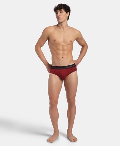 Image of Jockey US14 Men Super Combed Cotton Solid Brief with Ultrasoft Waistband (Colors & Prints May Vary)
