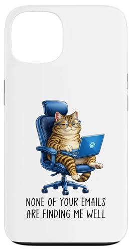 Funny Coworker Meme Tabby Cat Morning Mood Emails Meme Pun �X�}�z�P�[�X iPhone 13 �p