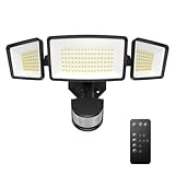 TECKNET Flood Motion Sensor Outdoor Lights, 4200LM 150LEDS Lights Outdoor with 4 Modes, IP66 Waterproof, Ideal for Garage, Patio, Yard