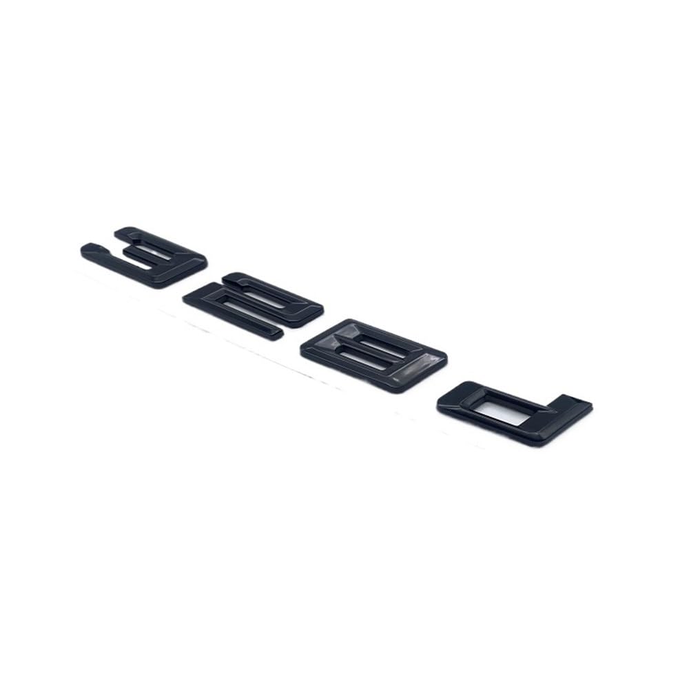 YTQMoreBNZ YYDStes ABS Car Trunk Logo Sticker Accessories Compatible With 3 Series 316d 318d 320d 325d 328d 330d 335d 340d 350d(Glossy black 328d)