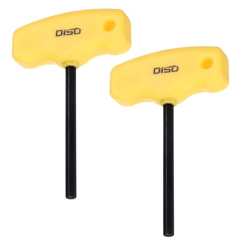 QUARKZMAN Llave Allen con mango en T, 2 unidades, 5 mm, métrica, llave Allen, llave Allen, herramienta de reparación para mantenimiento automotriz y doméstico, color negro