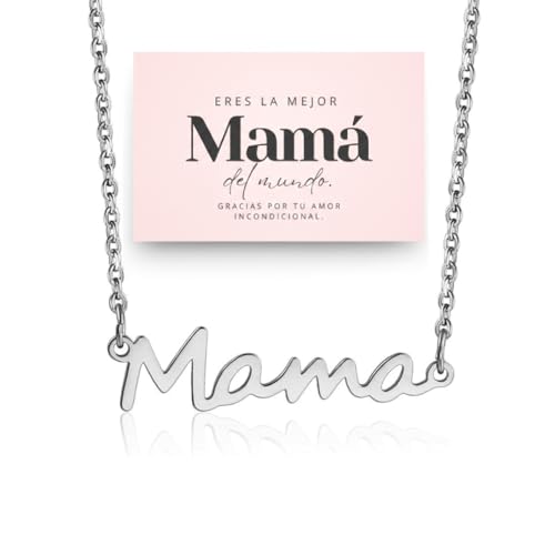 JO LACROIX Collar plata regalo para madre joyeria mamá gargantilla regalos para mama, regala joyas unica pulsera mamá