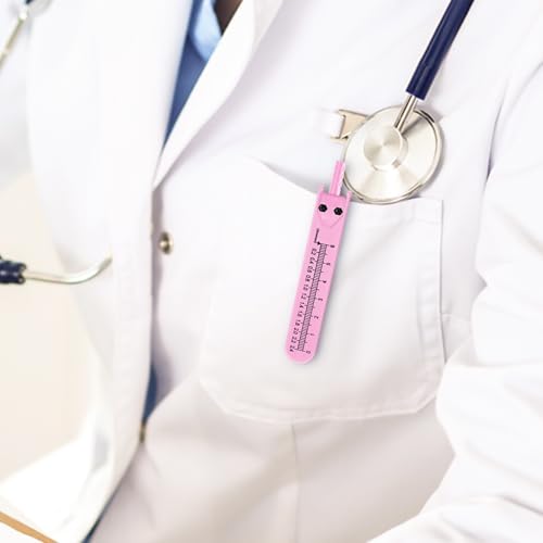 Calibrador ECG rosa Thinp para medición con regla miniatura 6