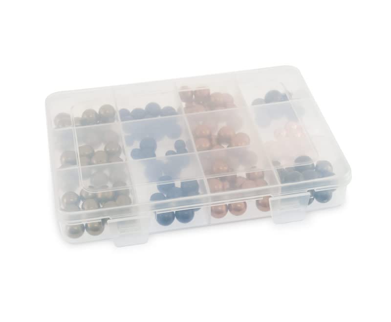 Image of 2PCS Clear Plastic Organizer Box, 24 Fixed Grids Storage Container, Jewelry Box for Beads Art DIY Crafts Jewelry Fishing Tackles, 7.56 inchx5.31 inchx0.87 inch(LxWxH) Clear White