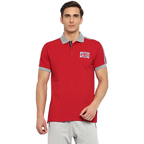 Image of OFF LIMITS Men Contrast Collar Cotton Polo T- Shirt