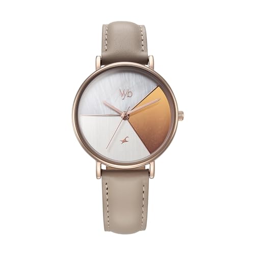 Fastrack Leather Analog Rose Gold Dial Womens Watch-Fv60027Wl01W, Band Color:Brown (B0CXDYHPCF) Amazon Price History, Amazon Price Tracker