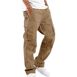 Ropa Casual Para Trabajar Pantalones para Hombre Verano Moda Trabajo Pantalones Casual Pants Deporte Jogging Pantalon Suelto Fitness Chandal Hombre Al Aire Libre Pantalones de Trekking Multibolsillos Tallas Grandes