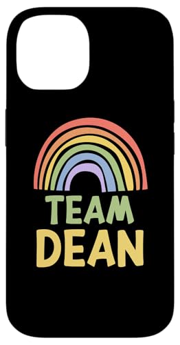 Happy Colorful Team Dean Rainbow Pride Green Yellow スマホケース iPhone 14 用