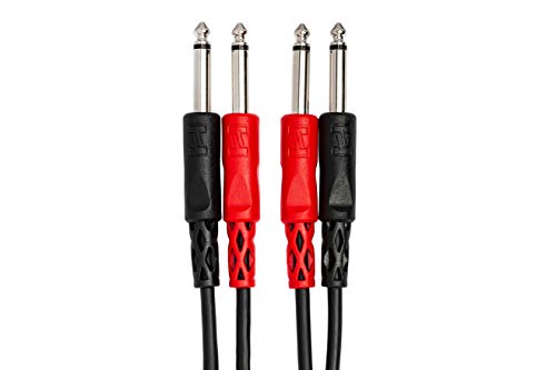 Cable HOSA TRS a TS Inserto 1/4" a Dual 1/4" 1 metro miniatura 5