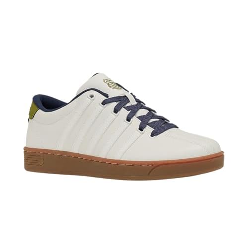K-Swiss Men's Court Pro II CMF Sneaker 7 Blanc/Naval Academy/Sphagnum/Gum