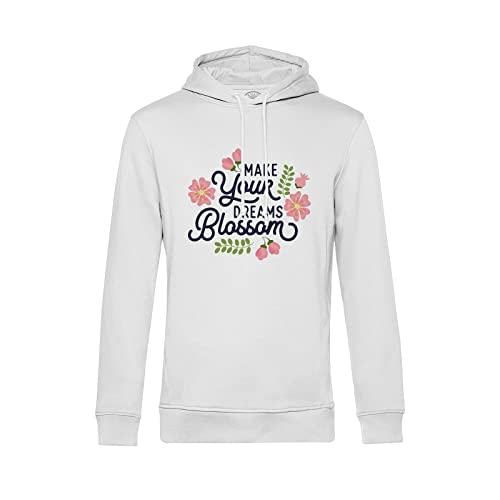 Sweat à capuche message inspirant Make Your Dreams Blossom pour cultiver la confiance