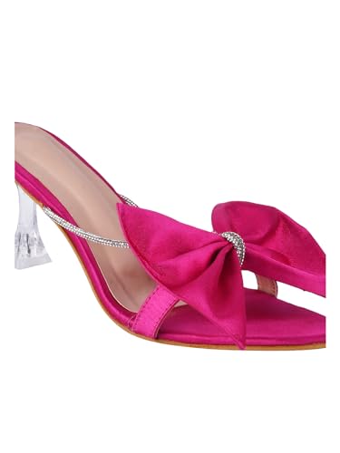Image of SilverArrow Womens Citrus Wave Pink Heeled Sandal 7 UK (6sbzhl1154)