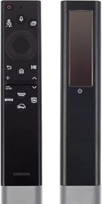 SAMSUNG BN59-01385A Replacement Remote Control - Bluetooth Rechargeable Solar Cell, Black (Renewed)