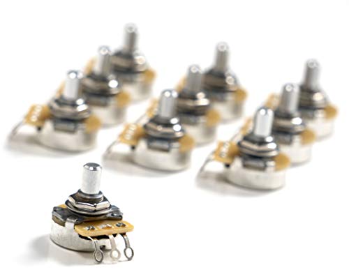 Pots audio 250K CTS lot de 10 potentiomètres arbre solide pour guitare