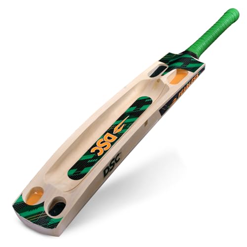 Image of DSC Pentazone Kashmir Willow Tennis Cricket Bat - Five-Scoop Lightweight Power, Fierce Performance, Size- Mens