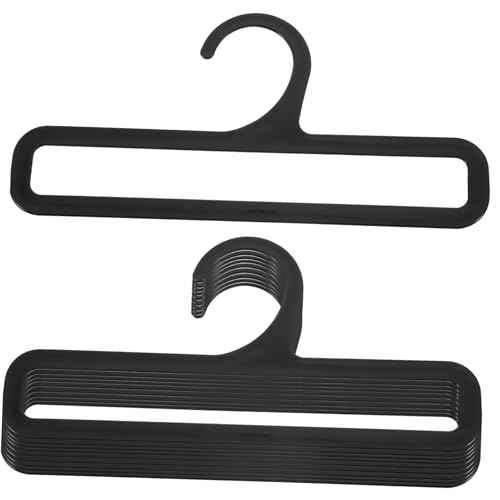 HEALSOPTHY 10 Piezas Organizador de Bufandas y Cinturones Perchas de Plástico para Colgar Bufandas Corbatas y Cinturones Armario Ahorro de Espacio y Exhibición Versátil