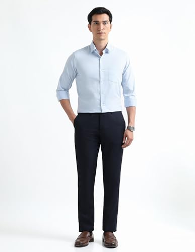 Image of Arrow Checked Slim Fit Mens Formal Shirt - Cotton, Breathable & Comfortable, Full Sleeves Shirts for Men