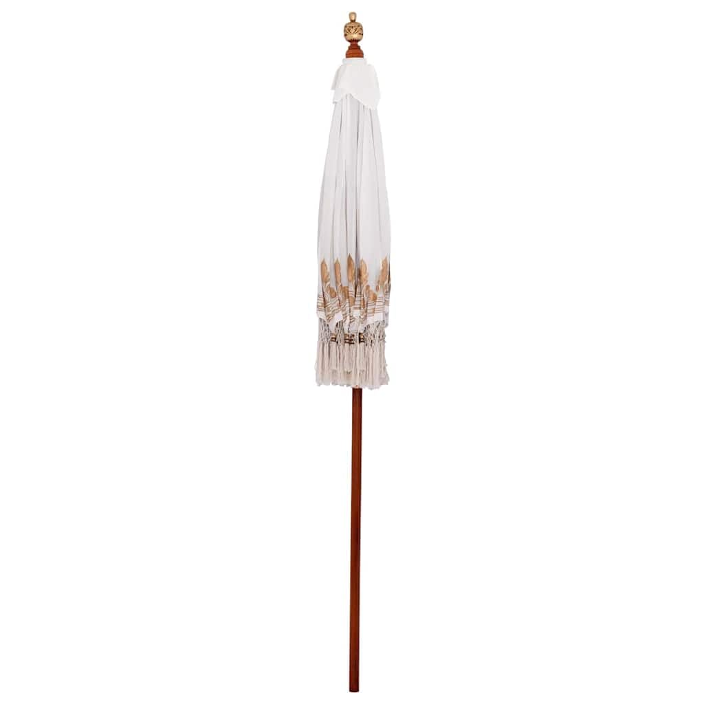 Genérico Parasol Balinés Crema 185 x 185 x 260 cm Algodón,Jardín,Artículos de Exterior,Sombrillas-42006452