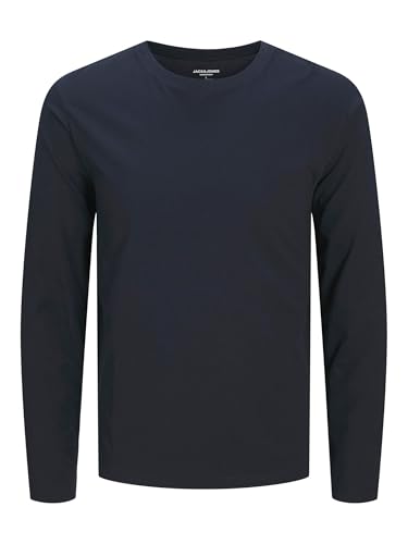 JACK & JONES Male Langarm-T-Shirt Einfarbig Langarm-T-Shirt
