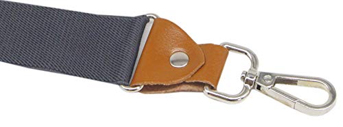 Image of Mens Suspenders with 3 Swivel Hooks Belt Loops 1.4 Inch Wide Heavy Duty Adjustable Braces