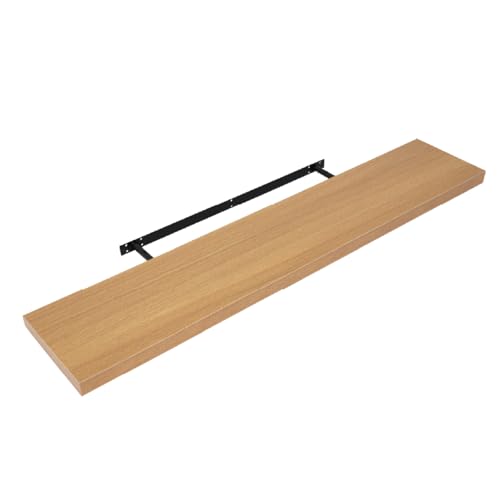 Anika Floating Shelf / 3 Separate Sizes & 4 Colour Options / 3.8cm Thick Hollowboard/Bedroom/Kitchen/Living Room/Office (Oak 120cm)
