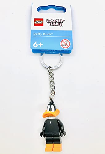 LEGO Keyring, Looney Tunes, Daffy Duck, Sturdy Metal Chain with Key Ring, Compact Accessory for Kids Ages 6+ - Image 2