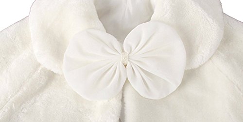 Ivory Faux Fur Flower Girl Bolero Shrug Accessories Princess Cape4
