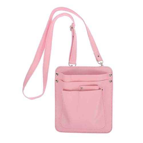 Pochette à outils de fleuriste en PU rose pour ciseaux de jardinage et composition florale