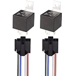 Gebildet – Gebildet 2 Stück JD2912 Auto-Relais-Kabelbaum, 24V, 40A, 4-P