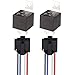 Produktbild Gebildet JD2912 24V 40A SPST 4-Pin Auto Relais mit Steckdose, 4-Polig KFZ Fahrzeug Motor Relais mit Drähte,Umschalt Relais, Pack of 2
