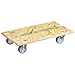 Produktbild WAGNER Transportroller Transporthilfe I 57,5 x 30 x 11 cm, Tragkraft 250 kg I Möbelroller aus OSB I Schwerlastrollbrett I Umzugsroller softe Rollen I Lastenroller mit Aufhängeloch I FSC® I Made in DE