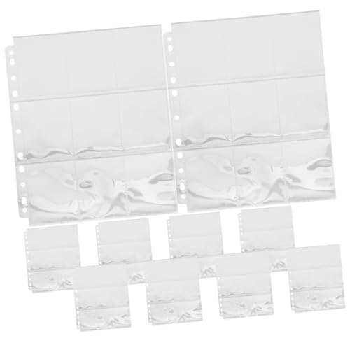 LOPUNER 10枚 孔 格写 カードスリーブ 用リフィルページ 付 存用スリーブ