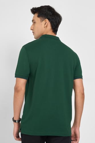 Image of Peregrine by Pantaloons Men's Solid Slim Fit Polo Shirt