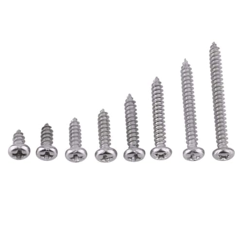 Tornillos autoperforantes acero inoxidable M3 6-30mm 200 pcs miniatura 1