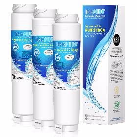 ICEPURE Refrigerator Water Filter Compatible with Bosch Ultra Clarity 644845, Siemens Neff Miele 740560 00740560 9000194412 REPLFLTR10; Haier 0060820860 0060218743,3 Pieces