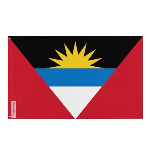 Drapeau Antigua-et-Barbuda avec œillets pour mât résistant aux intempéries