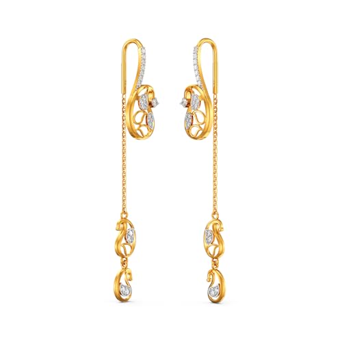 Image of Joyalukkas 22k (916) Purity BIS Certified Sui Daga Gold Earrings For Women