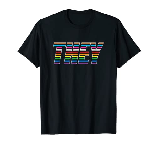 ELLOS - género pronombre neutral bandera arco iris LGBQT+orgullo gay Camiseta
