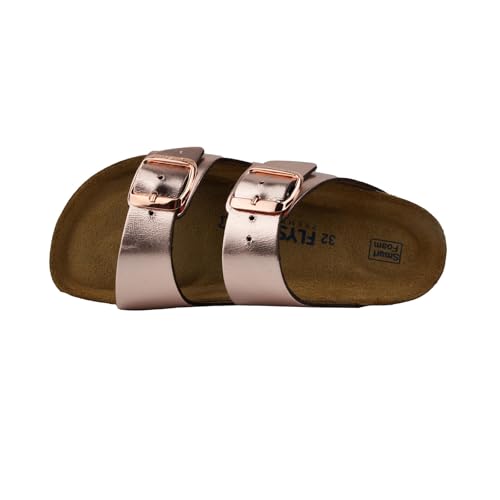 Image of Kids' 100% Genuine Leather Sandals - Comfortable Smart Foam Footbed, Adjustable Straps, Durable Non-Slip Sole and Stylish