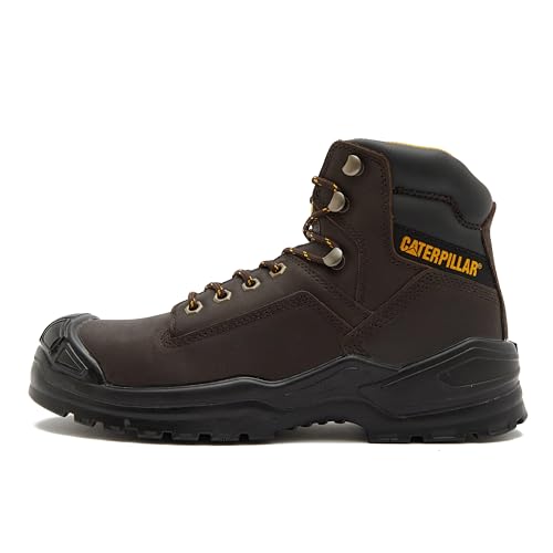 Caterpillar CAT Chaussures de sécurité Mid S3 pour homme Noir, marron, 42 EU