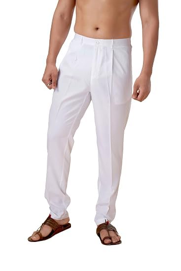 Men Ethnic Wear Pant | Cotton Lycra Plain Bottom for Kurta & Festive Pyjama-image-40