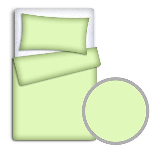 Babymam BABY BEDDING SET PILLOWCASE + DUVET COVER 2PC TO FIT JUNIOR BED (Green)