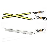 CarEmpire Daytime Running Lights (DRL) – Waterproof COB LED Light Strip for Car | Truck | Boat & Bike | 17CM & 12V Driving Lights | 4 Pcs(White)
