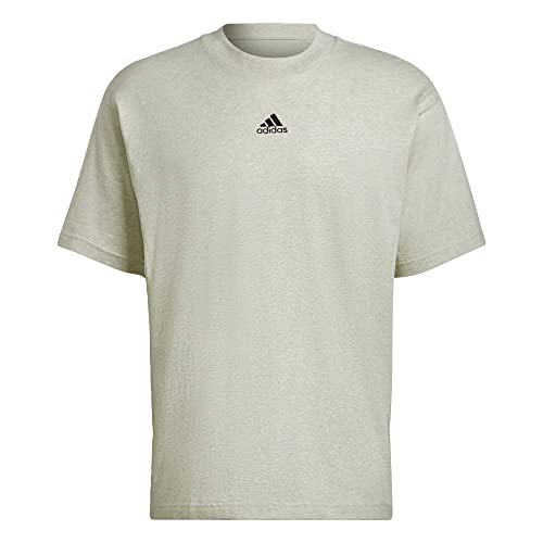 T-shirt adidas XL en coton doux coloris vert botanique chiné unique