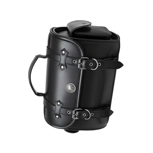Sac de selle de moto rétro punk : finis les bagages trempés grâce au cuir PU imperméable