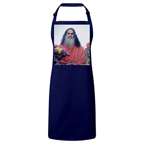Tablier cuisine navy Swami Satchidananda un cadeau original pour passionn&eacute;