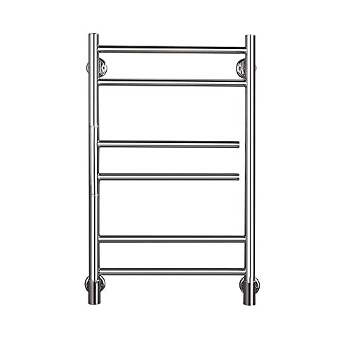 CLRAWSHB Toallero calefactable- Toallero eléctrico,Secatoallas Giratorio 180°,Toallero y tendedero en Acero Inoxidable de Pared para baño